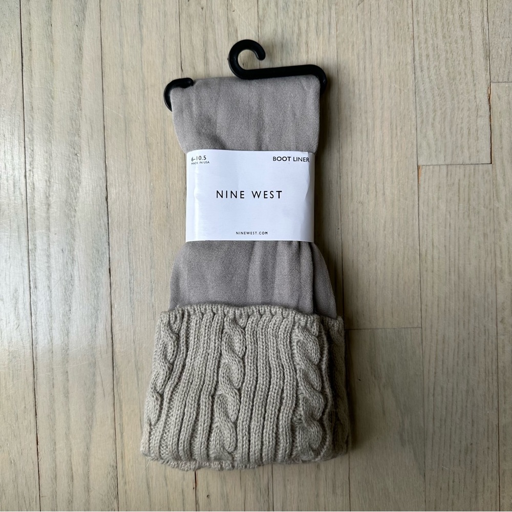 NWT Nine West Gray Boot Liner